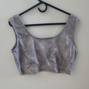 Cora Moon Grey Crop Top